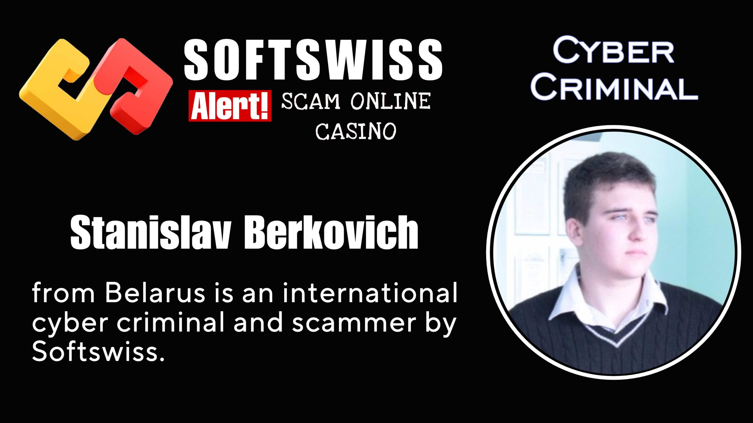 Stanislav Berkovich - softswiss scam - Casino by Softswiss